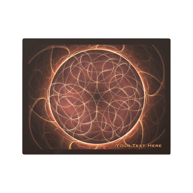 Impresión En Metal Marrón enano (Anverso)