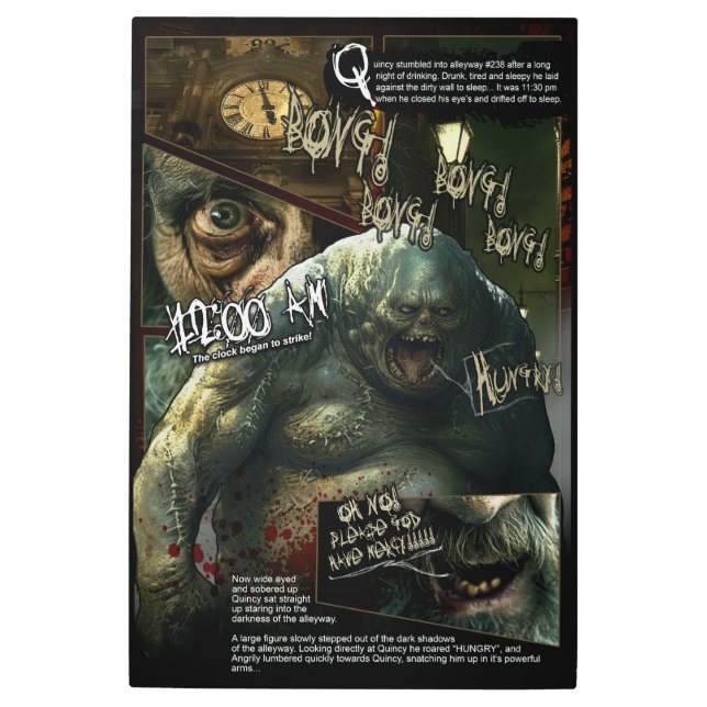 Impresión En Metal Masacre Por Luz De Gas (Panel 2) (Anverso)