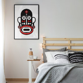 Impresión En Metal Máscara de africanos