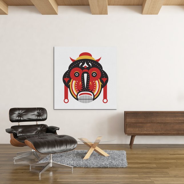 Impresión En Metal Máscara tribal de Tiki (Subido por el creador)