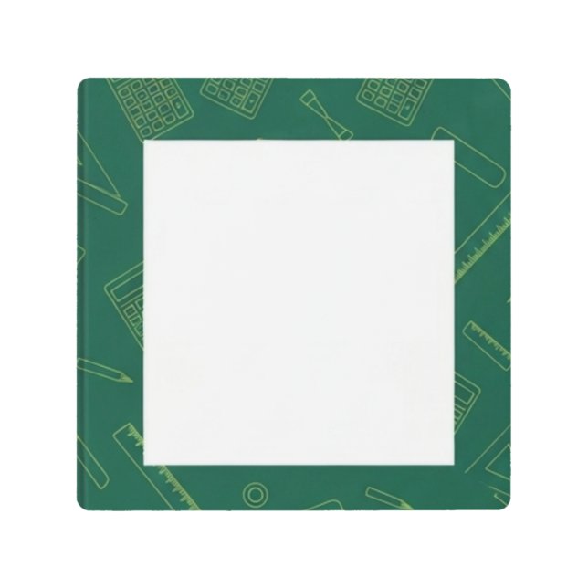 Impresión En Metal Matemática verde (Anverso)