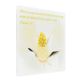 Impresión En Metal Mateo 5:16 Inspirador