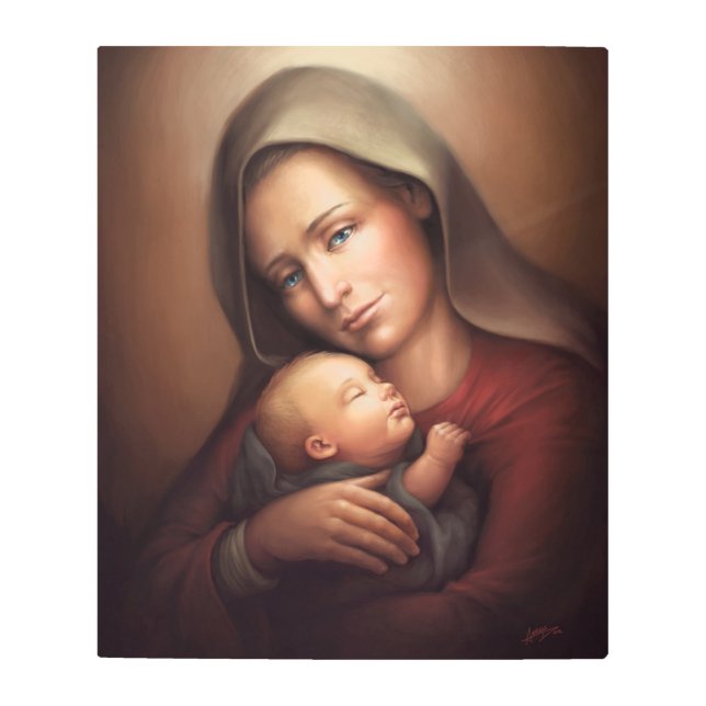 Impresión En Metal Maternidad divina (Anverso)