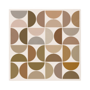 Impresión En Metal MCM Semicircles Browns+Cream Big Pattern