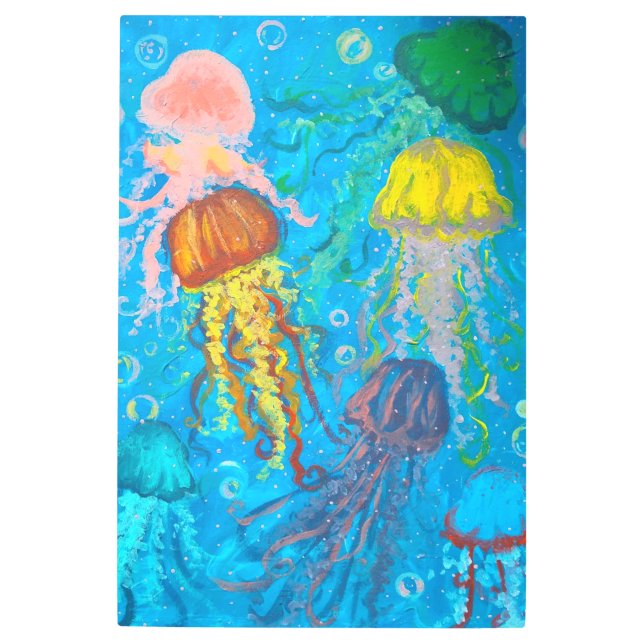 Impresión En Metal medusas, océano, mar (Anverso)