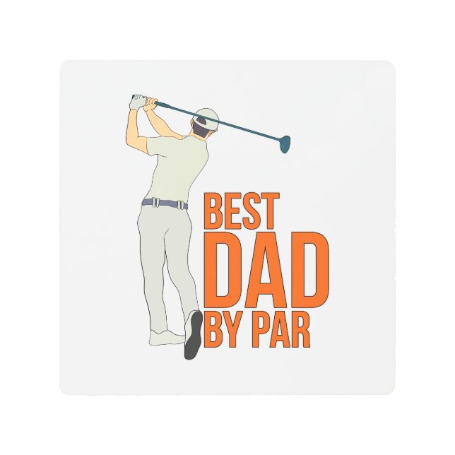 Impresión En Metal Mejor Papá Por Par (Anverso)