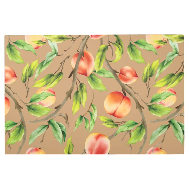 Impresión En Metal Melocotones en el árbol (Anverso)