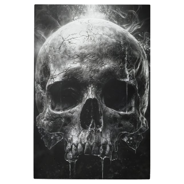 Impresión En Metal Melting Skull: Ethereal Glow (Anverso)