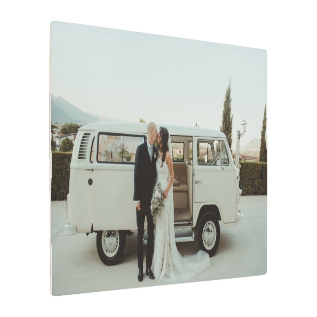 Impresión En Metal Memoria fotográfica boda de las últimas malezas Ke (Angulado)