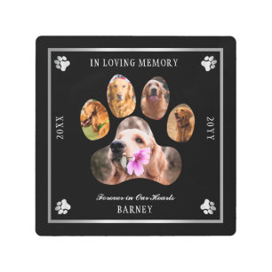 Impresión En Metal Memorial del Mascota de fotografía de memoria amor