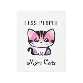 Impresión En Metal Menos personas, más gatos