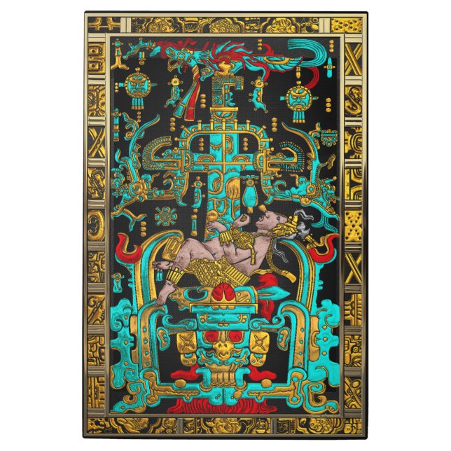 Impresión En Metal Mentira de la Gran Tumba de Pakal - Astronauta Pal (Anverso)