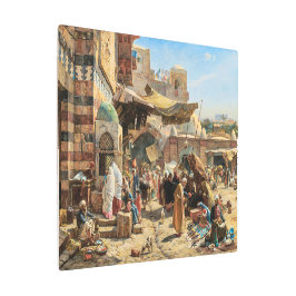 Impresión En Metal Mercado de Jaffa | Gustav Bauernfeind |
