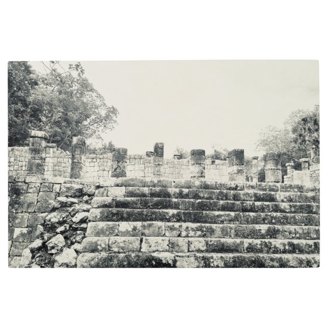 Impresión En Metal Mercado Maya (Anverso)