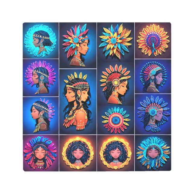 Impresión En Metal "Mes del Patrimonio Nativo Estadounidense" (Anverso)