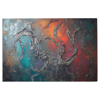 Impresión En Metal Metal Webs in Flames