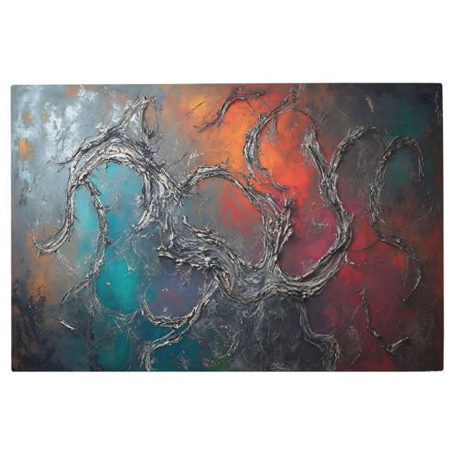 Impresión En Metal Metal Webs in Flames (Anverso)