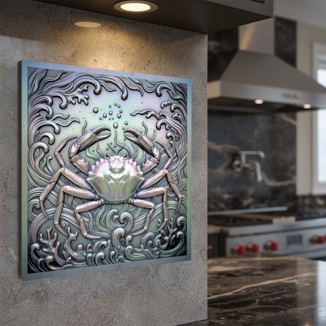 Impresión En Metal Metallic Iridescent Crab D1223 (Subido por el creador)