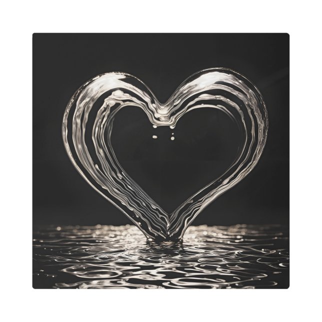 Impresión En Metal Mi amor es profundo (Anverso)