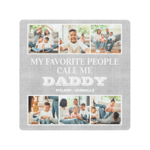 Impresión En Metal Mi gente favorita me llama Día del Padre de papá