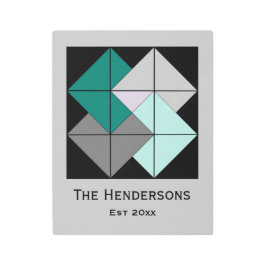 Impresión En Metal Mini Barn Quilt Card Trick