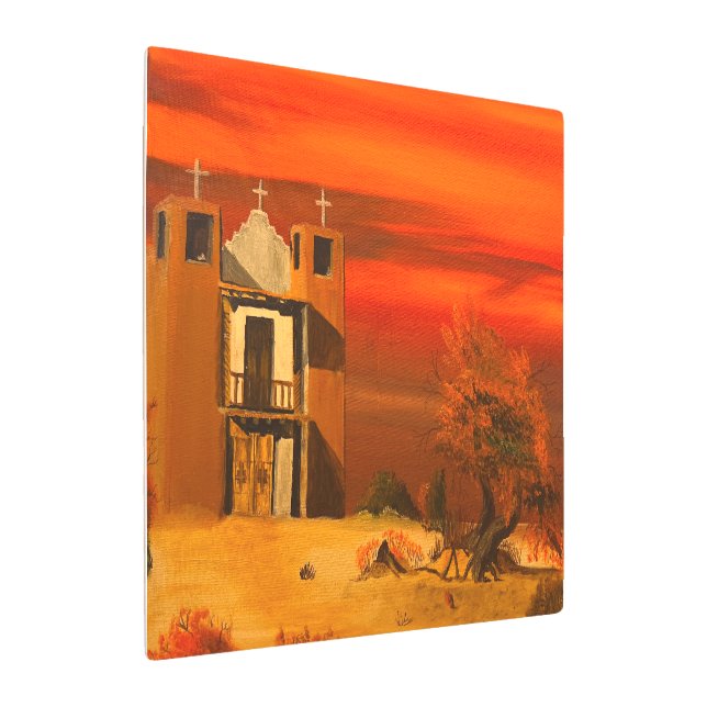 Impresión En Metal Misión en el desierto, por Gary Poling (Angulado)