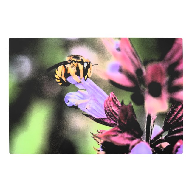 Impresión En Metal Moda y abeja 30x20 (75x50cm) wamecnm (Anverso)