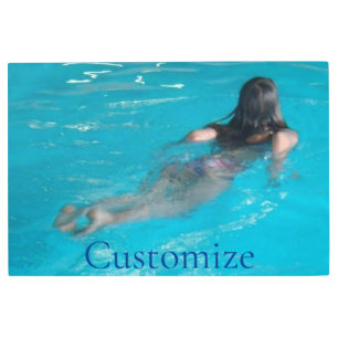 Impresión En Metal Modelo femenino de natación Thunder_Cove