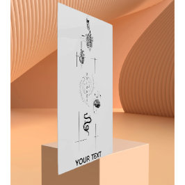 Impresión En Metal Modern Black & White Metal Print