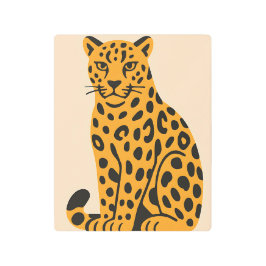 Impresión En Metal Modern Leopard Metal Print