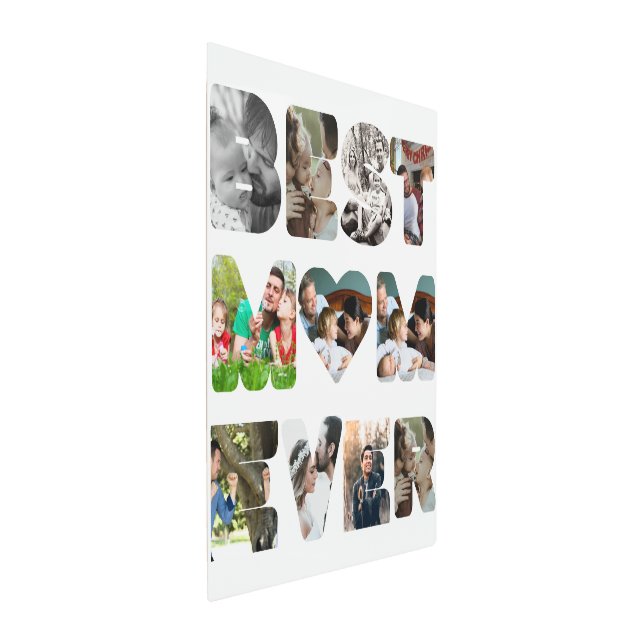 Impresión En Metal Moderna y personalizada 11 foto La mejor mamá de t (3/4)