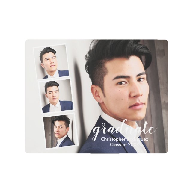 Impresión En Metal Moderno 4 Graduación fotográfica (Anverso)