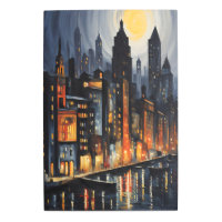 Moderno paisaje urbano nocturno - Cielo en Skyline