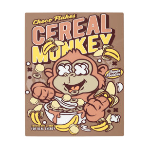 Impresión En Metal Mono de cereales