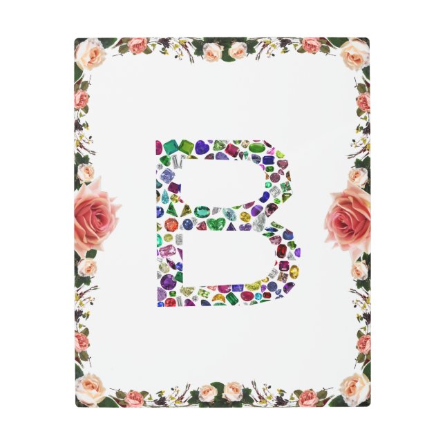 Impresión En Metal Monograma B (Anverso)