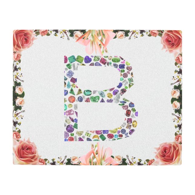 Impresión En Metal Monograma B (Anverso)