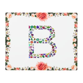 Impresión En Metal Monograma B