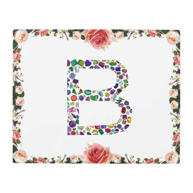 Impresión En Metal Monograma B (Anverso)