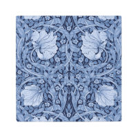Monotona azul impernel. William Morris