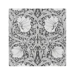 Impresión En Metal Monotone gris impermeable, William Morris