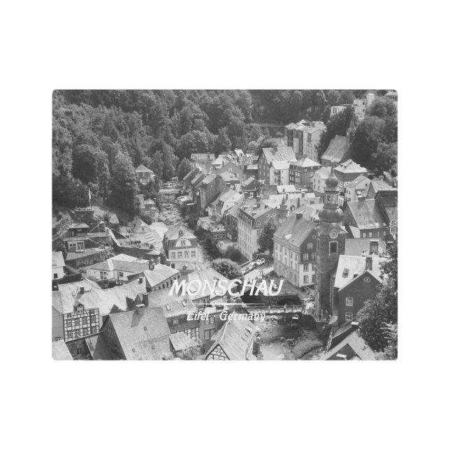 Impresión En Metal Monschau, Eifel, Alemania (Anverso)