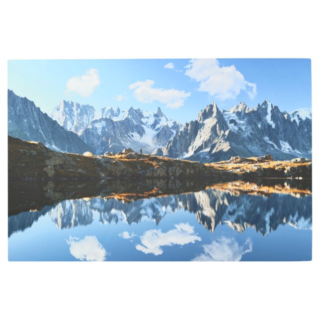 Impresión En Metal Montañas | Mont Blanc Massif, Francia (Anverso)