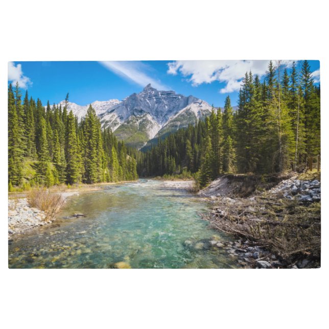 Impresión En Metal Montañas | Parque nacional Banff, Rockies Canadien (Anverso)