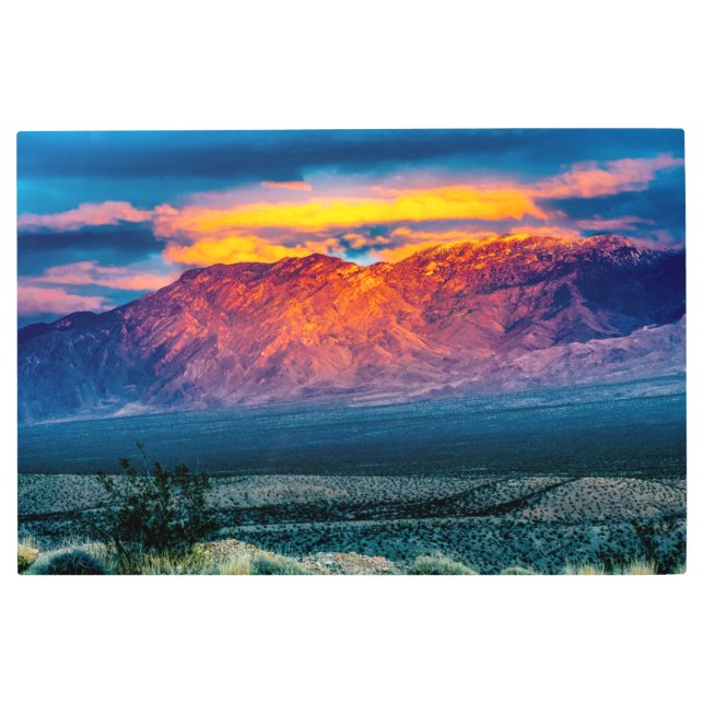 Impresión En Metal Montañas Vírgenes Sunset 36 X 24 (Anverso)