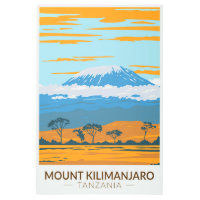 Monte Kilimanjaro Tanzania Tanzania África Vintage