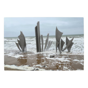 Impresión En Metal Monumento a la playa de Omaha, Normandía, Francia