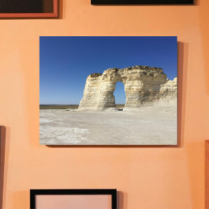 Impresión En Metal Monumento Rodea Lugar Histórico Nacional En Kansas