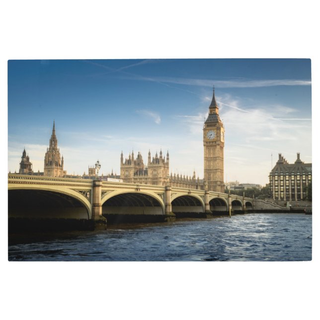 Impresión En Metal Monumentos | Big Ben, Londres Inglaterra (Anverso)