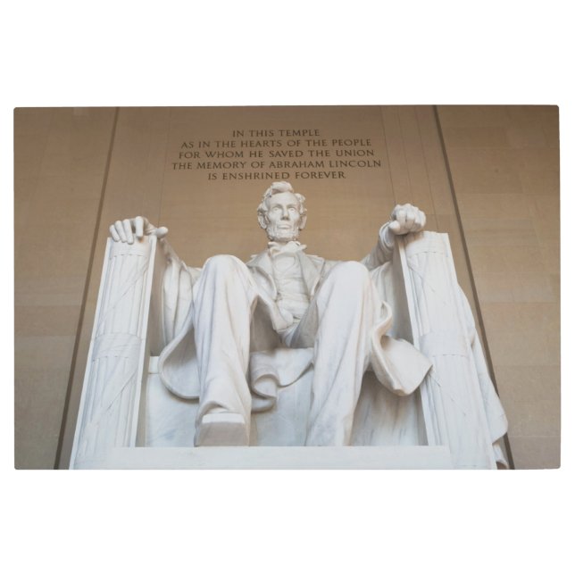 Impresión En Metal Monumentos | El monumento conmemorativo de Lincoln (Anverso)