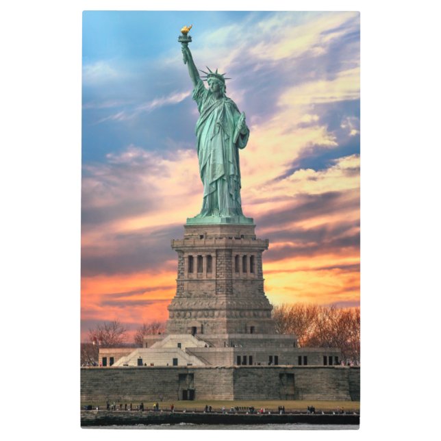 Impresión En Metal Monumentos | Estatua de la Libertad (Anverso)